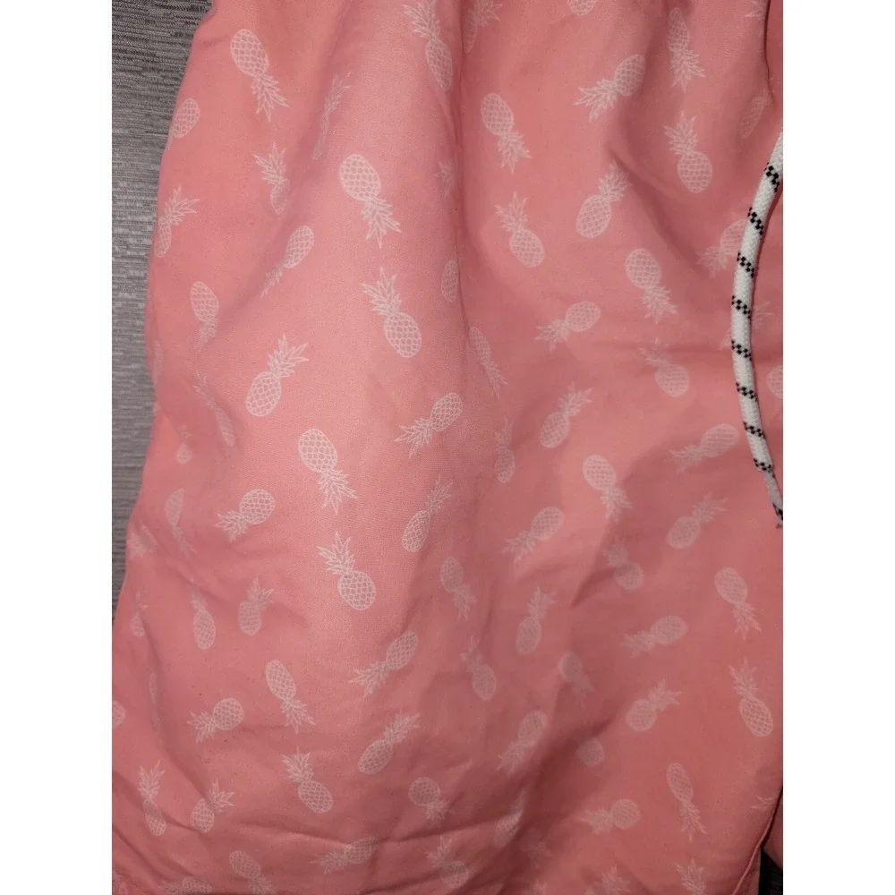 MaaMgic Shorts Board Swim Trunks Bathing Suit Pink Pineapple Medium Liner SKU62
